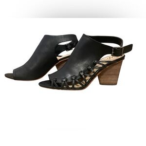 VINCE CAMUTO ANKARA HEELED SANDLE Size 8.5M Black Perfect for all Seasons  Nice